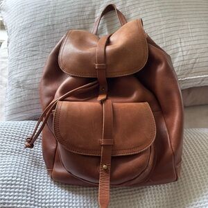 Madewell Saddle Leather Backpack